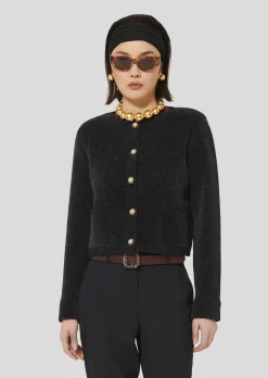 Gilet Guest bleu nuit en maille compacte