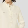 Gilet Guetty écru en maille