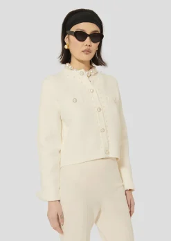 Gilet Guetty écru en maille