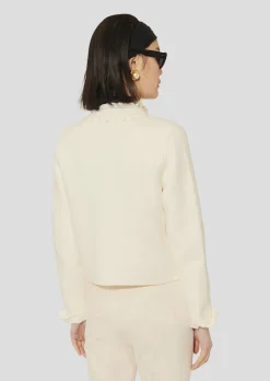 Gilet Guetty écru en maille
