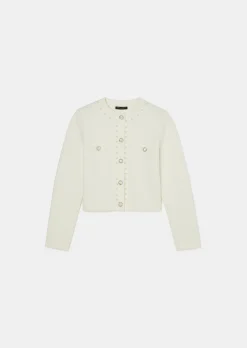 Gilet Guetty écru en maille