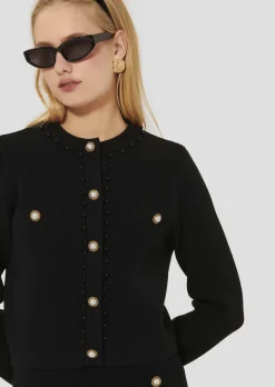 Gilet Guetty noir en maille