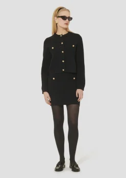Gilet Guetty noir en maille