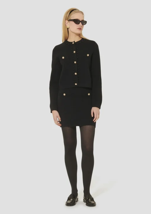 Gilet Guetty noir en maille