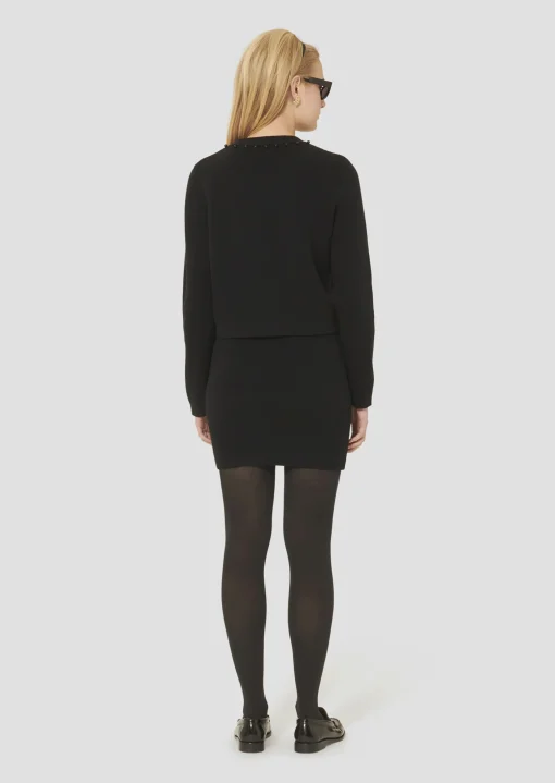 Gilet Guetty noir en maille