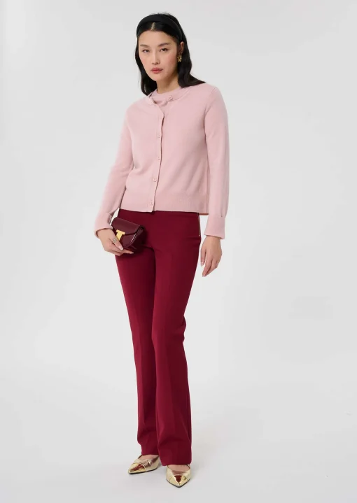 Gilet Guido vieux rose en cachemire