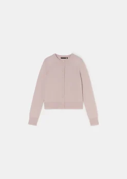 Gilet Guido vieux rose en cachemire