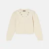 Gilet Gustave écru en laine merinos