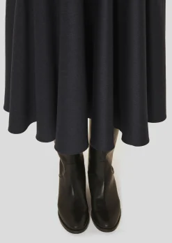 Jupe Jackie bleu nuit en flanelle
