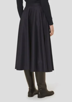 Jupe Jackie bleu nuit en flanelle