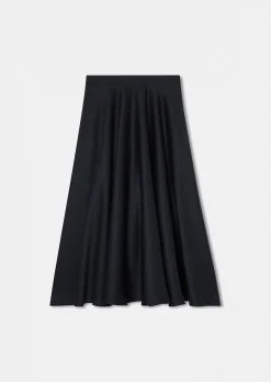 Jupe Jackie bleu nuit en flanelle