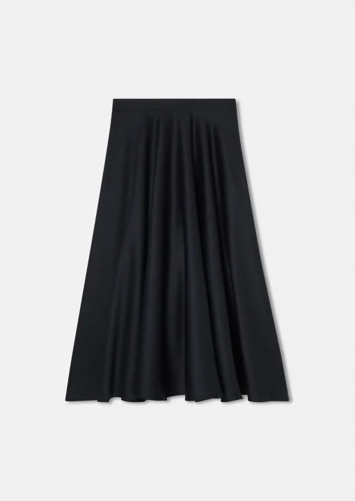 Jupe Jackie bleu nuit en flanelle