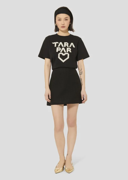 Jupe Junia noire en tweed