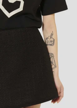 Jupe Junia noire en tweed