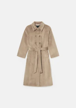 Manteau Isotta marron en fausse fourrure
