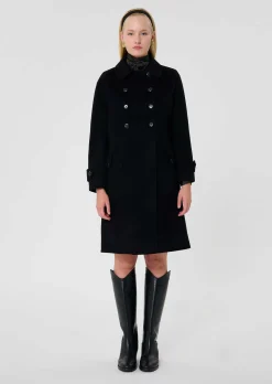 Manteau Maeline noir double face