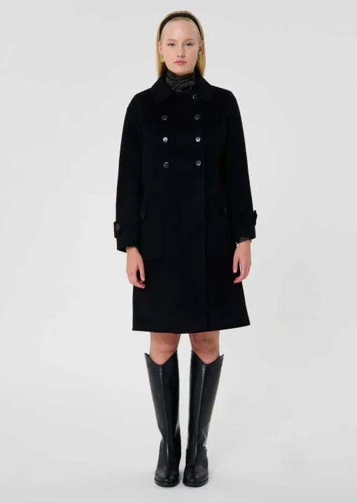 Manteau Maeline noir double face
