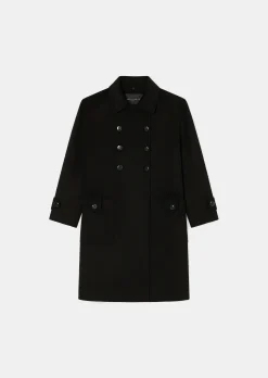 Manteau Maeline noir double face
