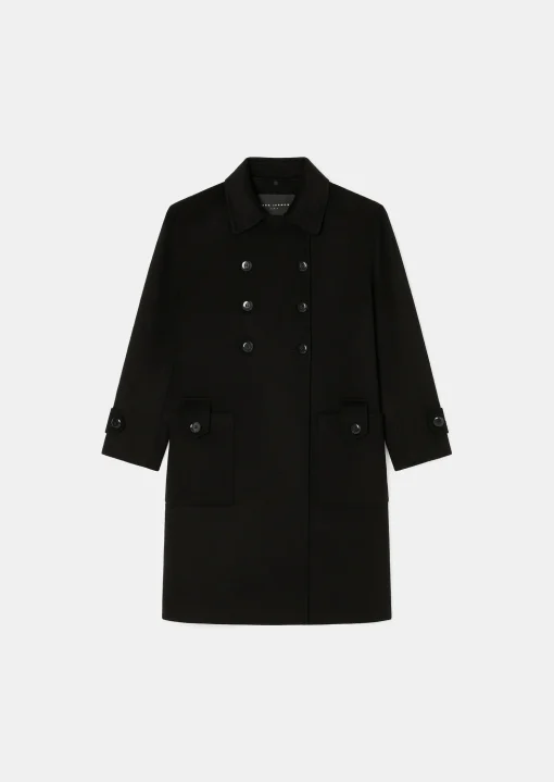 Manteau Maeline noir double face