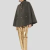 Manteau Majorelle gris double face