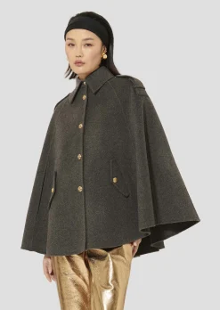 Manteau Majorelle gris double face