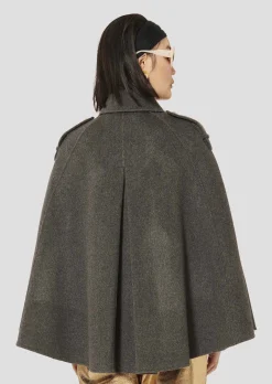 Manteau Majorelle gris double face