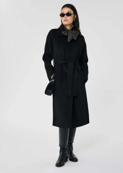 Manteau Mandy noir double face
