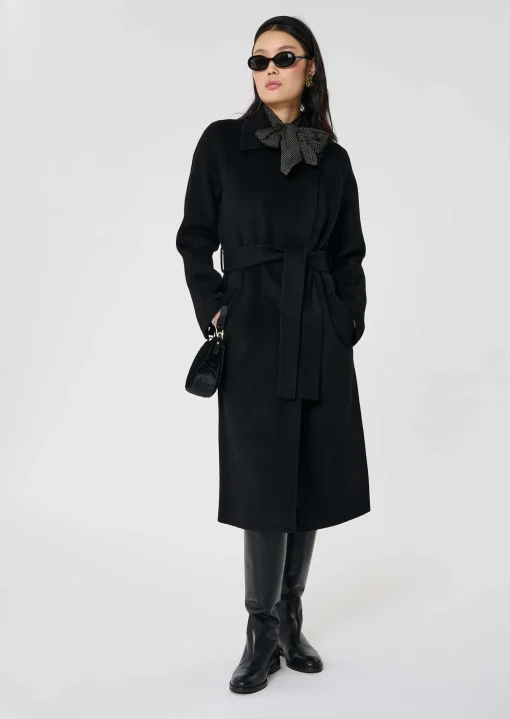 Manteau Mandy noir double face