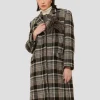 Manteau Marcel gris en tartan