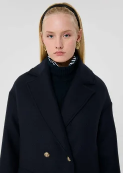 Manteau Milo bleu nuit en laine