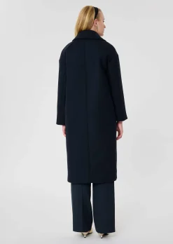 Manteau Milo bleu nuit en laine