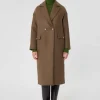 Manteau Milo marron en laine
