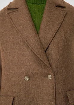 Manteau Milo marron en laine