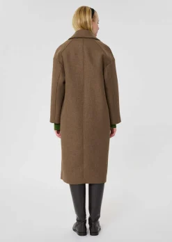 Manteau Milo marron en laine