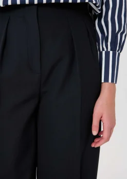 Pantalon Parigi bleu nuit en laine