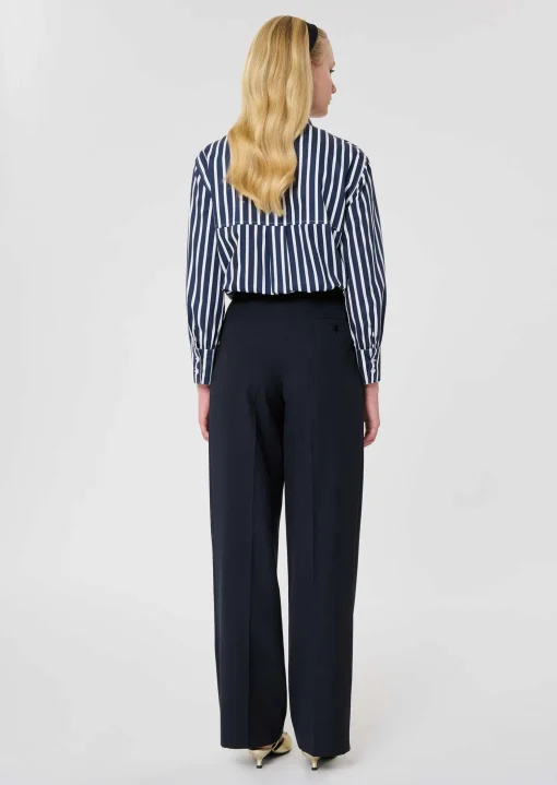 Pantalon Parigi bleu nuit en laine
