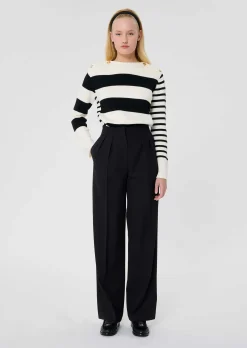 Pantalon Parigi noir en laine