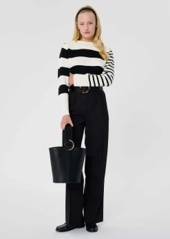 Pantalon Parigi noir en laine
