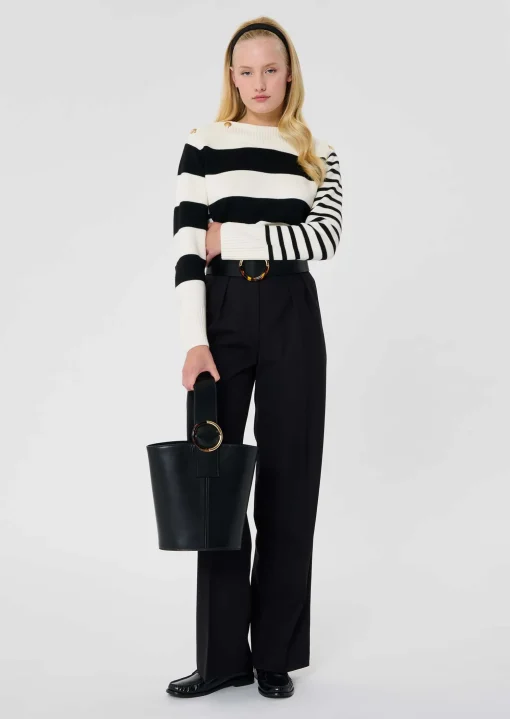 Pantalon Parigi noir en laine