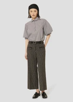 Pantalon Penelope noir à carreaux