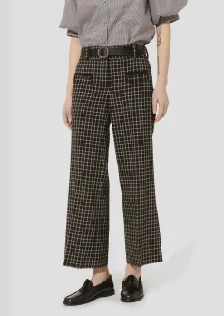 Pantalon Penelope noir à carreaux