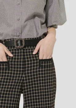 Pantalon Penelope noir à carreaux