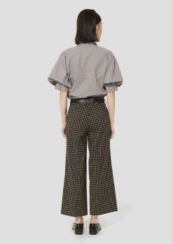 Pantalon Penelope noir à carreaux