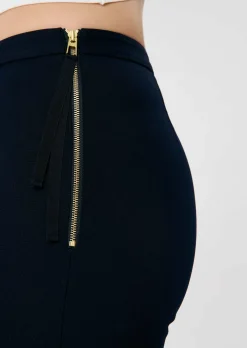 Pantalon Peyton bleu nuit en toile double