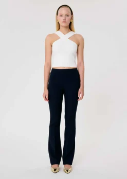 Pantalon Peyton bleu nuit en toile double