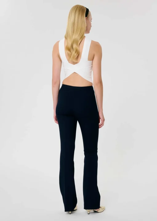 Pantalon Peyton bleu nuit en toile double