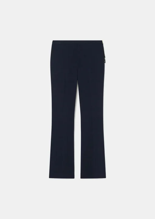 Pantalon Peyton bleu nuit en toile double
