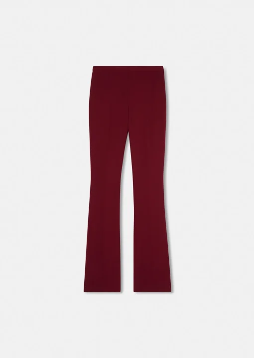 Pantalon Peyton bordeaux en toile double