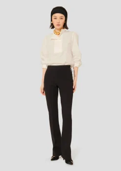 Pantalon Peyton noir en toile double