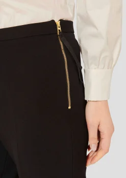 Pantalon Peyton noir en toile double